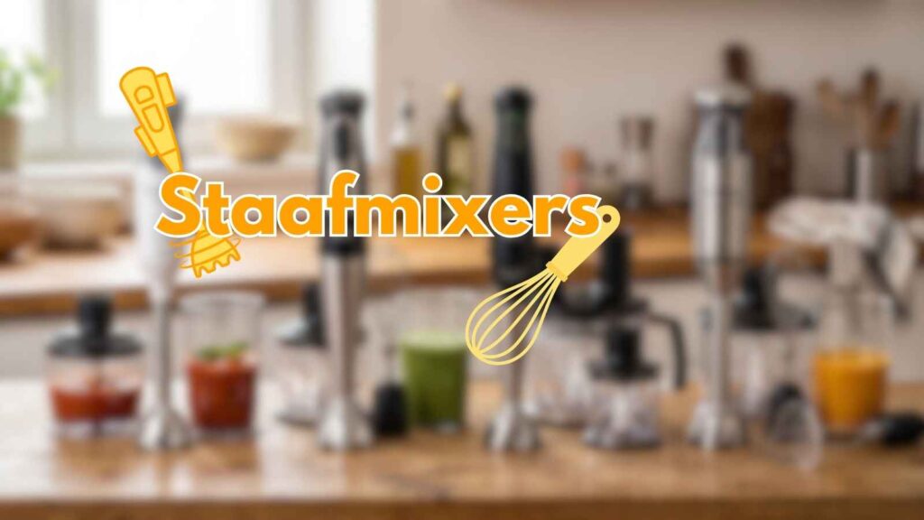 Header voor een koopgids over staafmixers.