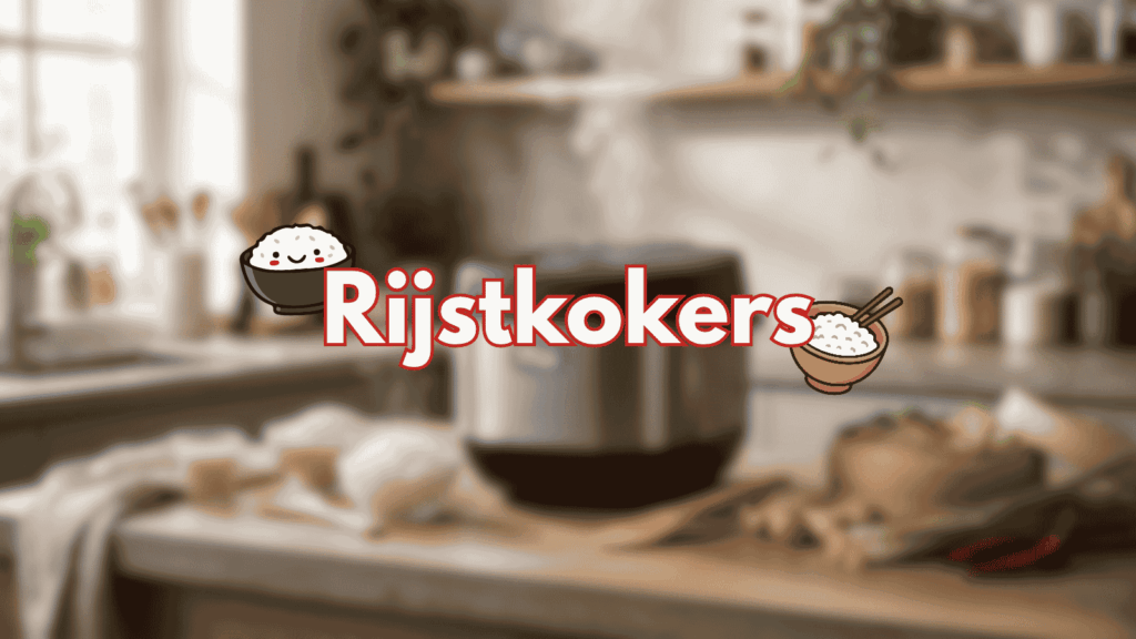 Header voor een koopgids over rijstkokers.
